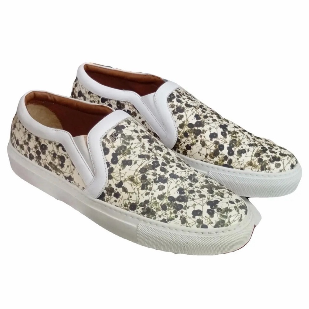 Givenchy Paris Stylish White and Black Slip-On Shoes